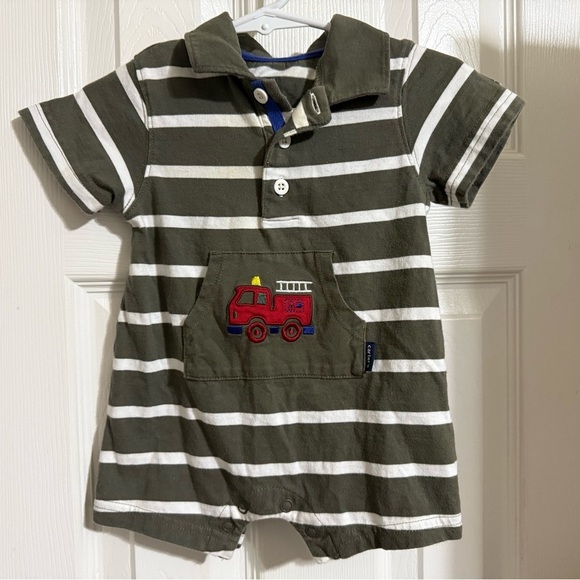 Carter’s Firetruck Romper - Picture 2 of 7